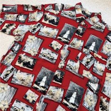 画像15: 「Puritan(ピューリタン)」フォトコラージュ風 レーヨン レギュラーカラー 半袖シャツ (15)