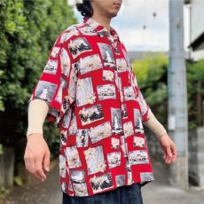 画像17: 「Puritan(ピューリタン)」フォトコラージュ風 レーヨン レギュラーカラー 半袖シャツ (17)