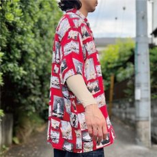 画像18: 「Puritan(ピューリタン)」フォトコラージュ風 レーヨン レギュラーカラー 半袖シャツ (18)