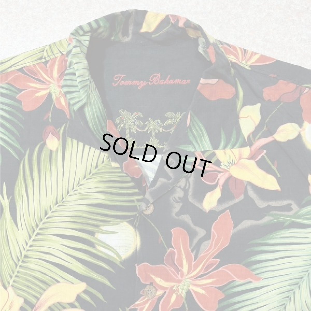 画像3: 「Tommy bahama(トミーバハマ)」ボタニカル柄 シルク100% アロハシャツ 開襟シャツ (3)