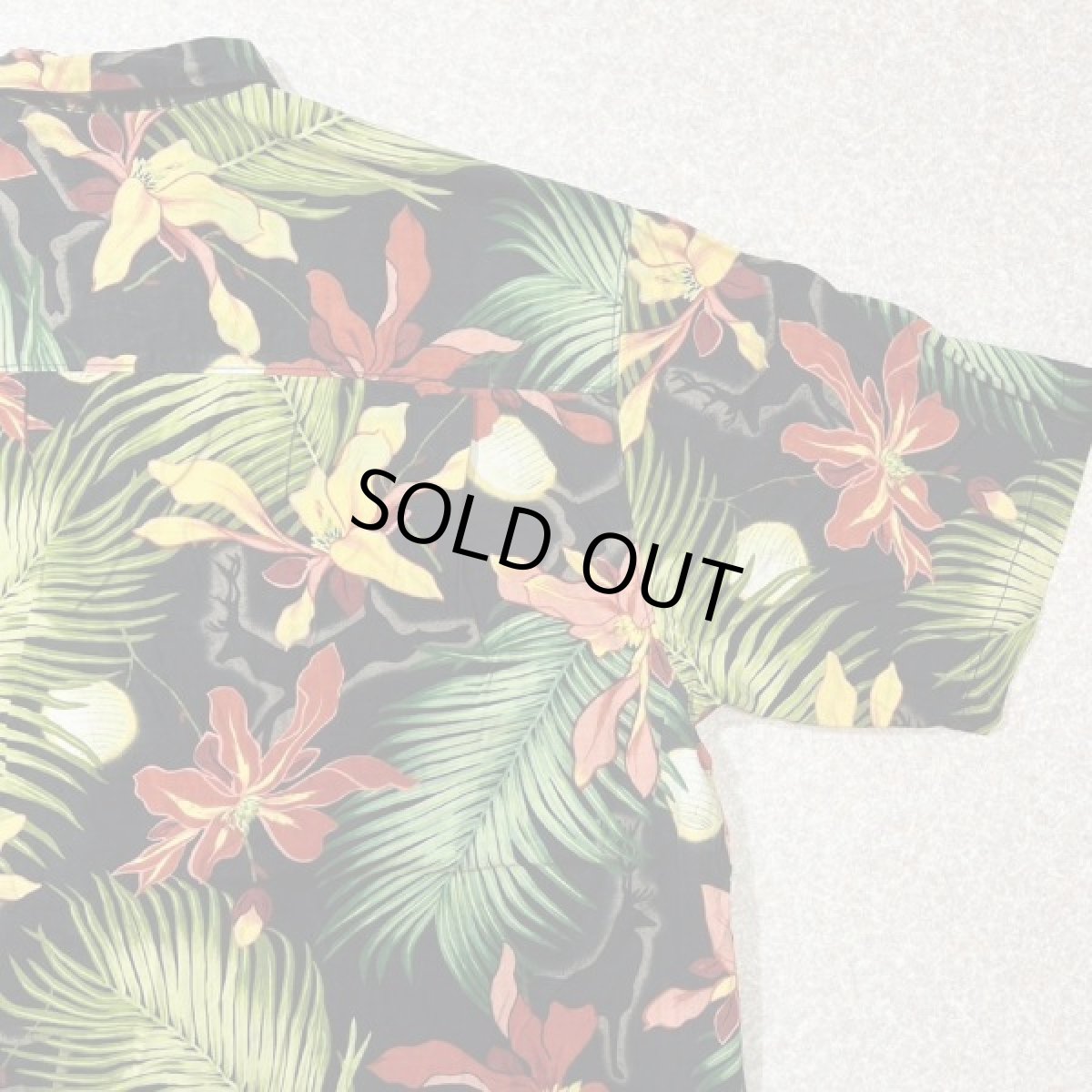 画像14: 「Tommy bahama(トミーバハマ)」ボタニカル柄 シルク100% アロハシャツ 開襟シャツ (14)