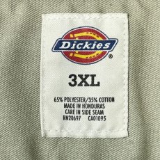 画像9: 「Dickies(ディッキーズ)」574 T/Cツイル カーキ 3XL オーバーサイズ 長袖ワークシャツ (9)