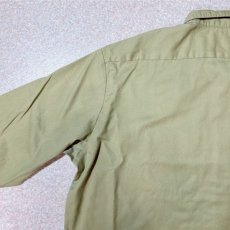 画像11: 「Dickies(ディッキーズ)」574 T/Cツイル カーキ 3XL オーバーサイズ 長袖ワークシャツ (11)