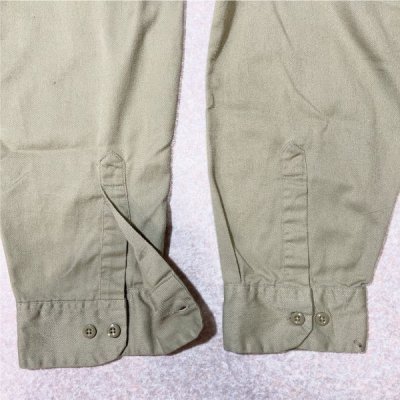 画像3: 「Dickies(ディッキーズ)」574 T/Cツイル カーキ 3XL オーバーサイズ 長袖ワークシャツ