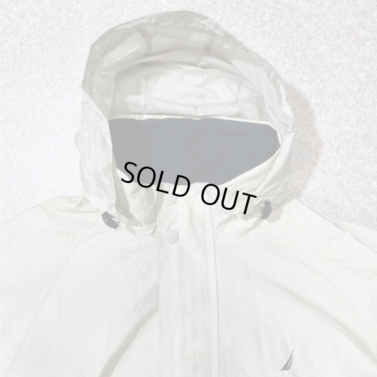 画像3: 「NAUTICA(ノーティカ)」L 2ライン 90s 収納フード ワンポイント刺繍 セーリング ブルゾン (3)