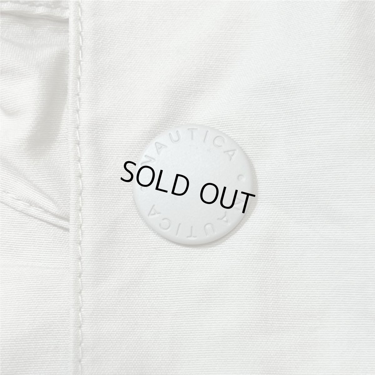 画像8: 「NAUTICA(ノーティカ)」L 2ライン 90s 収納フード ワンポイント刺繍 セーリング ブルゾン (8)