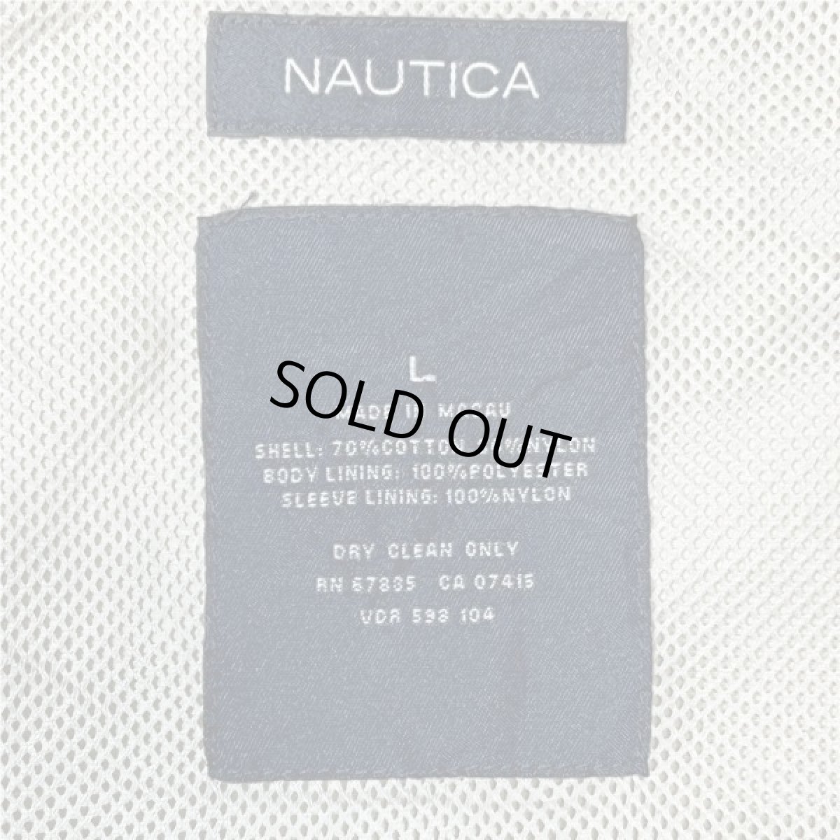 画像10: 「NAUTICA(ノーティカ)」L 2ライン 90s 収納フード ワンポイント刺繍 セーリング ブルゾン (10)