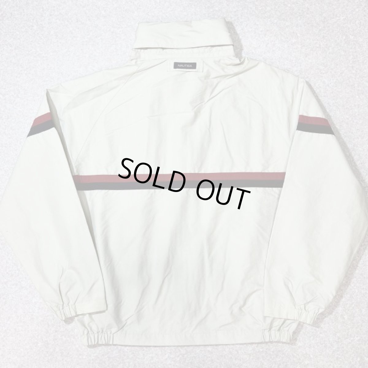 画像12: 「NAUTICA(ノーティカ)」L 2ライン 90s 収納フード ワンポイント刺繍 セーリング ブルゾン (12)