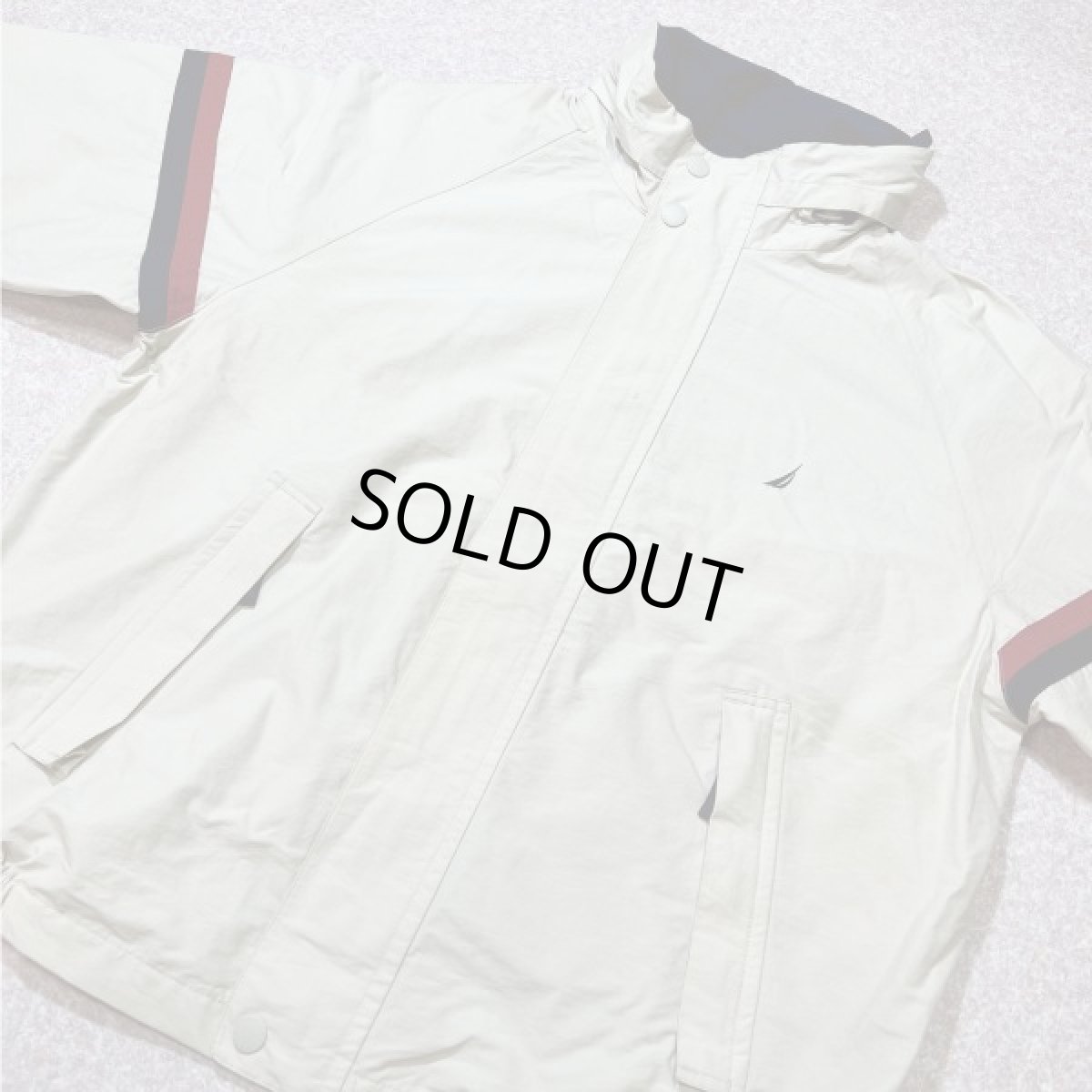 画像15: 「NAUTICA(ノーティカ)」L 2ライン 90s 収納フード ワンポイント刺繍 セーリング ブルゾン (15)