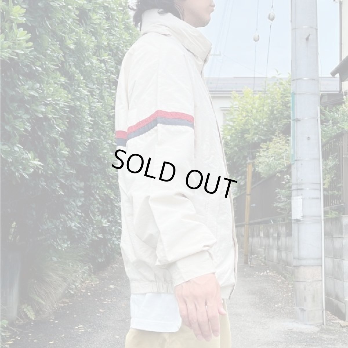 画像18: 「NAUTICA(ノーティカ)」L 2ライン 90s 収納フード ワンポイント刺繍 セーリング ブルゾン (18)