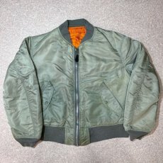 画像1: 「ALPHA INDUSTRIES(アルファインダストリーズ)」USA製 リバーシブル フライトジャケット MA-1 ブルゾン (1)