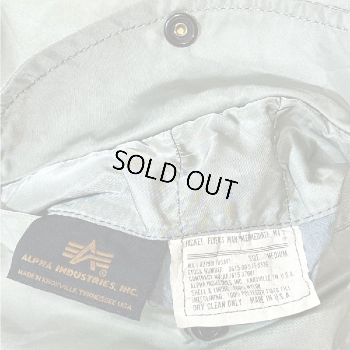 画像5: 「ALPHA INDUSTRIES(アルファインダストリーズ)」USA製 リバーシブル フライトジャケット MA-1 ブルゾン (5)