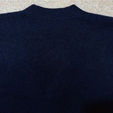 画像12: 「Polo RALPH LAUREN(ポロ ラルフローレン)」ラムズウール100% XL ネイビー カーディガン (12)