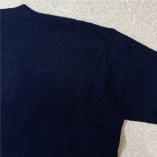 画像13: 「Polo RALPH LAUREN(ポロ ラルフローレン)」ラムズウール100% XL ネイビー カーディガン (13)