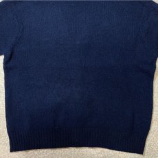 画像14: 「Polo RALPH LAUREN(ポロ ラルフローレン)」ラムズウール100% XL ネイビー カーディガン (14)