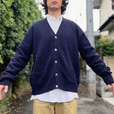 画像16: 「Polo RALPH LAUREN(ポロ ラルフローレン)」ラムズウール100% XL ネイビー カーディガン (16)