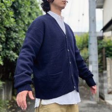 画像17: 「Polo RALPH LAUREN(ポロ ラルフローレン)」ラムズウール100% XL ネイビー カーディガン (17)