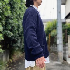 画像18: 「Polo RALPH LAUREN(ポロ ラルフローレン)」ラムズウール100% XL ネイビー カーディガン (18)