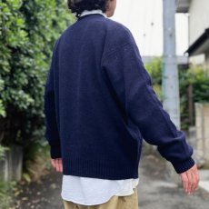 画像19: 「Polo RALPH LAUREN(ポロ ラルフローレン)」ラムズウール100% XL ネイビー カーディガン (19)