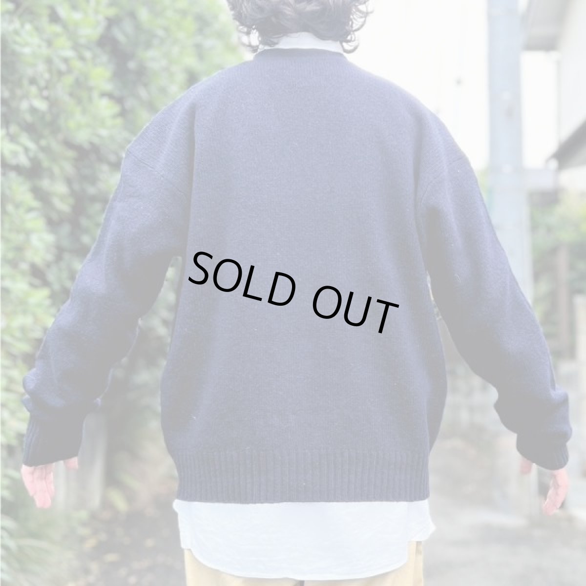 画像20: 「Polo RALPH LAUREN(ポロ ラルフローレン)」ラムズウール100% XL ネイビー カーディガン (20)