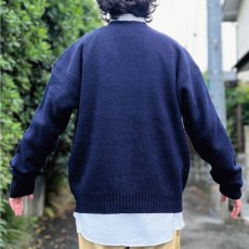 画像20: 「Polo RALPH LAUREN(ポロ ラルフローレン)」ラムズウール100% XL ネイビー カーディガン (20)