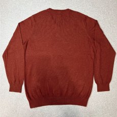 画像10: 「L.L.Bean(エルエルビーン)」XLT カシミヤ混紡 テラコッタ Vネック ニット (10)