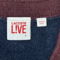 画像9: 「LACOSTE L!VE(ラコステライブ)」マルチカラー 配色 ウール ニット カーディガン (9)