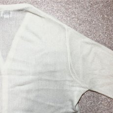 画像16: 「LACOSTE(ラコステ)」IZOD アイゾッド 80s 90s USA製 Lサイズ ホワイト アクリルニット カーディガン (16)