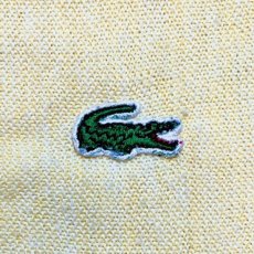 画像6: 「LACOSTE(ラコステ)」IZOD アイゾッド 70s 80s 糸巻きタグ 青ワニ Lサイズ イエロー アクリルニット カーディガン (6)