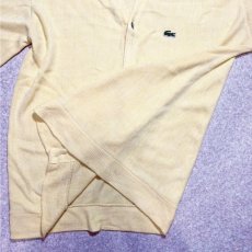 画像10: 「LACOSTE(ラコステ)」IZOD アイゾッド 70s 80s 糸巻きタグ 青ワニ Lサイズ イエロー アクリルニット カーディガン (10)