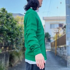 画像22: 「LACOSTE(ラコステ)」IZOD アイゾッド 70s 80s 糸巻きタグ 青ワニ Mサイズ グリーン アクリルニット カーディガン (22)