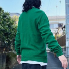 画像23: 「LACOSTE(ラコステ)」IZOD アイゾッド 70s 80s 糸巻きタグ 青ワニ Mサイズ グリーン アクリルニット カーディガン (23)