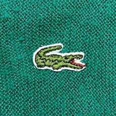 画像6: 「LACOSTE(ラコステ)」IZOD アイゾッド 70s 80s 糸巻きタグ 青ワニ Lサイズ グリーン アクリルニット セーター (6)