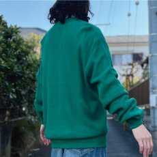 画像19: 「LACOSTE(ラコステ)」IZOD アイゾッド 70s 80s 糸巻きタグ 青ワニ Lサイズ グリーン アクリルニット セーター (19)