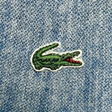 画像6: 「LACOSTE(ラコステ)」IZOD アイゾッド 80s 90s USA製 Mサイズ ブルーストライプ アクリルニット カーディガン (6)