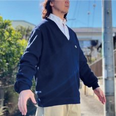 画像17: 「LACOSTE(ラコステ)」IZOD アイゾッド 70s 80s 糸巻きタグ 青ワニ Lサイズ ネイビー アクリルニット セーター (17)