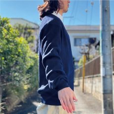 画像18: 「LACOSTE(ラコステ)」IZOD アイゾッド 70s 80s 糸巻きタグ 青ワニ Lサイズ ネイビー アクリルニット セーター (18)