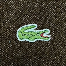 画像6: 「LACOSTE(ラコステ)」IZOD アイゾッド 70s 80s 糸巻きタグ 青ワニ Lサイズ ブラウン アクリルニット セーター (6)