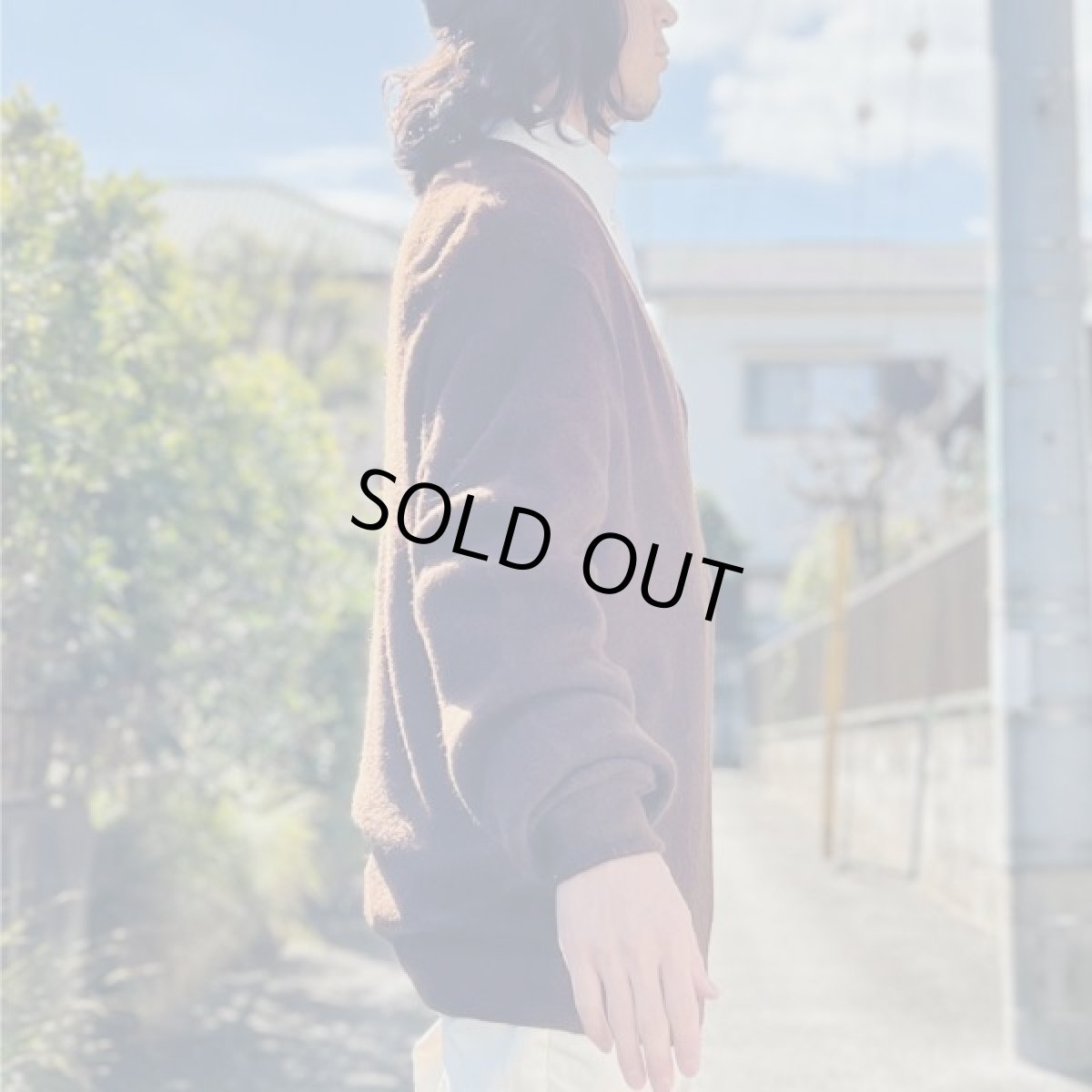 画像18: 「LACOSTE(ラコステ)」IZOD アイゾッド 70s 80s 糸巻きタグ 青ワニ Lサイズ ブラウン アクリルニット セーター (18)