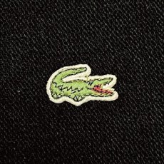 画像6: 「LACOSTE(ラコステ)」IZOD アイゾッド 80s 90s USA製 Lサイズ ブラック アクリルニット カーディガン (6)