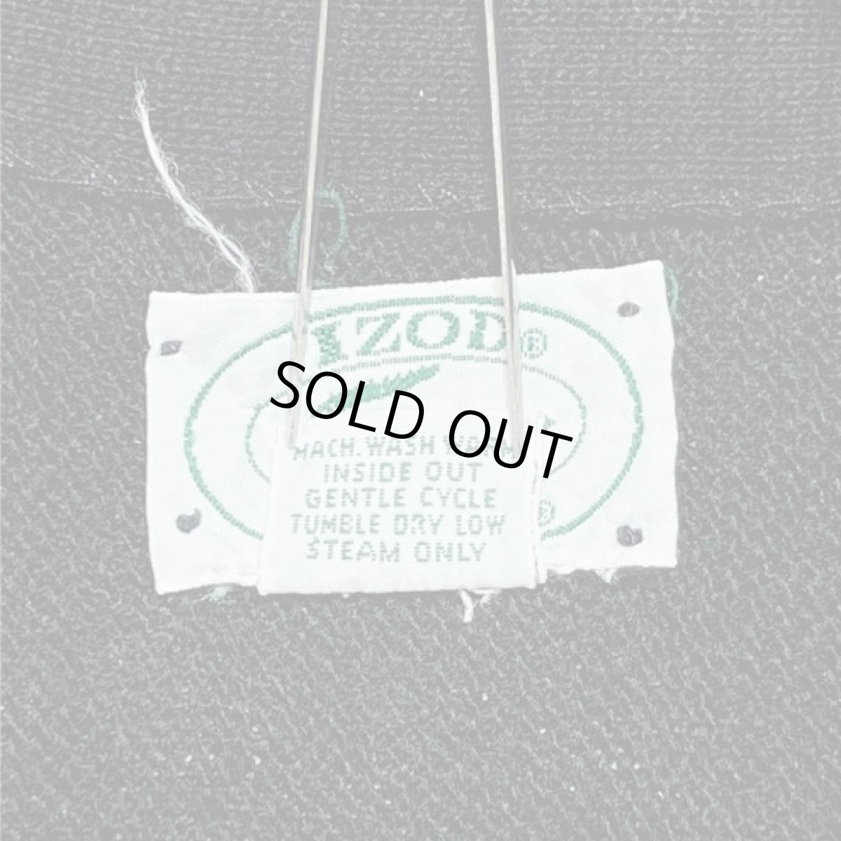 画像8: 「LACOSTE(ラコステ)」IZOD アイゾッド 80s 90s USA製 Lサイズ ブラック アクリルニット カーディガン (8)