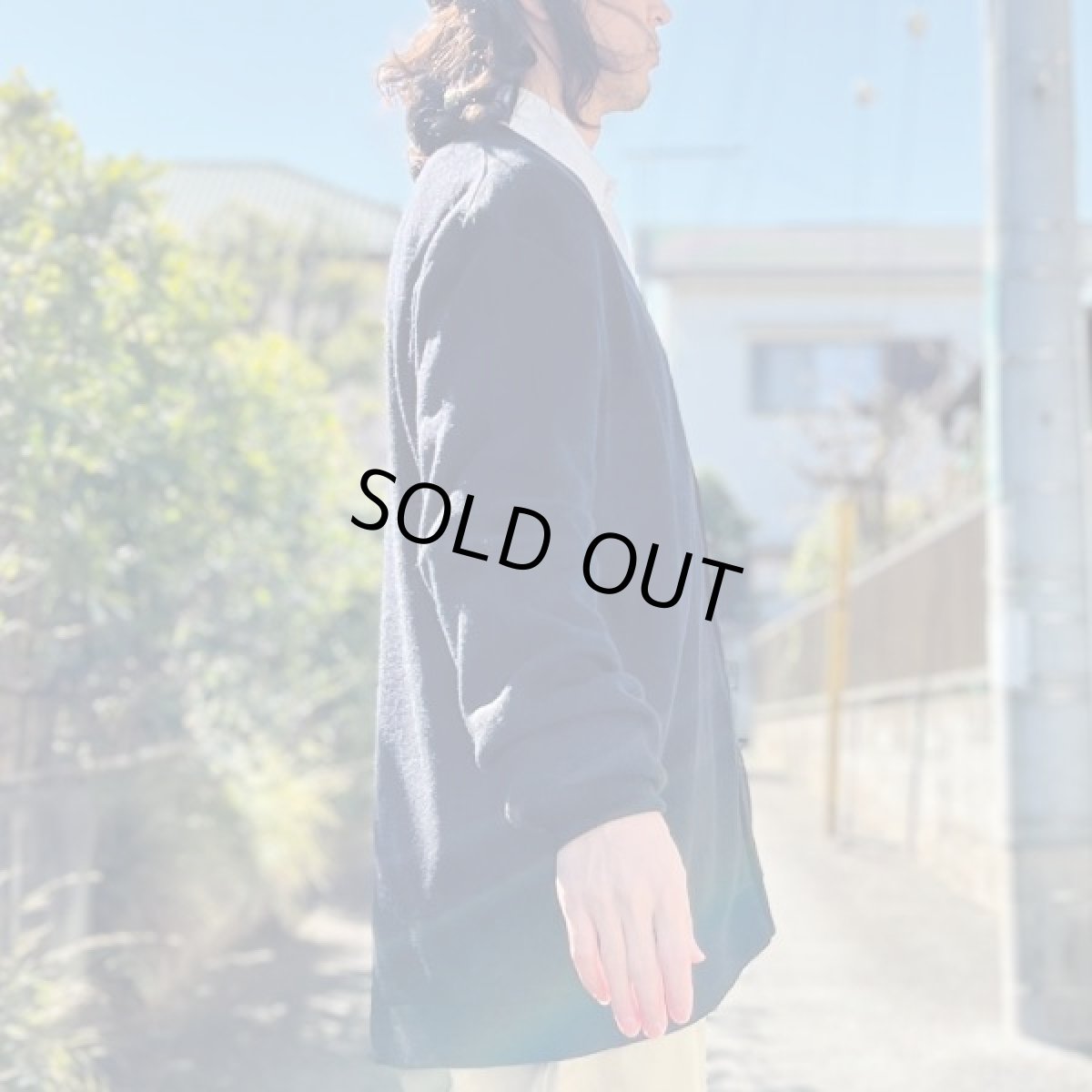 画像22: 「LACOSTE(ラコステ)」IZOD アイゾッド 80s 90s USA製 Lサイズ ブラック アクリルニット カーディガン (22)