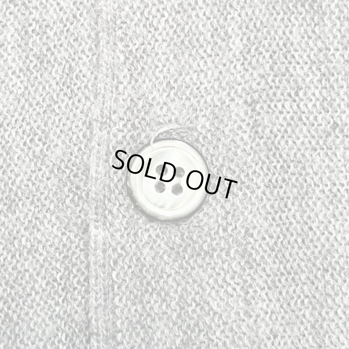 画像7: 「LACOSTE(ラコステ)」IZOD アイゾッド 70s 80s 糸巻きタグ 青ワニ Sサイズ ライトグレー アクリルニット カーディガン (7)