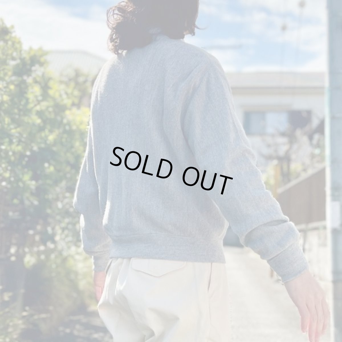 画像24: 「LACOSTE(ラコステ)」IZOD アイゾッド 70s 80s 糸巻きタグ 青ワニ Sサイズ ライトグレー アクリルニット カーディガン (24)