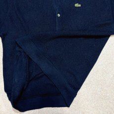 画像11: 「LACOSTE(ラコステ)」IZOD アイゾッド 80s 90s USA製 XLサイズ ネイビー アクリルニット カーディガン (11)