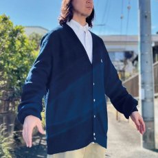 画像22: 「LACOSTE(ラコステ)」IZOD アイゾッド 80s 90s USA製 XLサイズ ネイビー アクリルニット カーディガン (22)