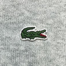 画像7: 「LACOSTE(ラコステ)」90s 7サイズ ライトグレー コットン ハーフジップ ハイネック ニット セーター (7)