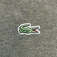 画像7: 「LACOSTE(ラコステ)」00s〜 3サイズ オリーブ コットン ハーフジップ  カットソー (7)