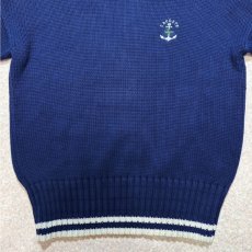 画像5: 「LACOSTE(ラコステ)」IZOD アイゾッド 80s 90s Mサイズ ネイビー コットン ニット セーター (5)