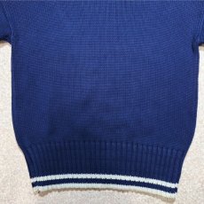 画像14: 「LACOSTE(ラコステ)」IZOD アイゾッド 80s 90s Mサイズ ネイビー コットン ニット セーター (14)